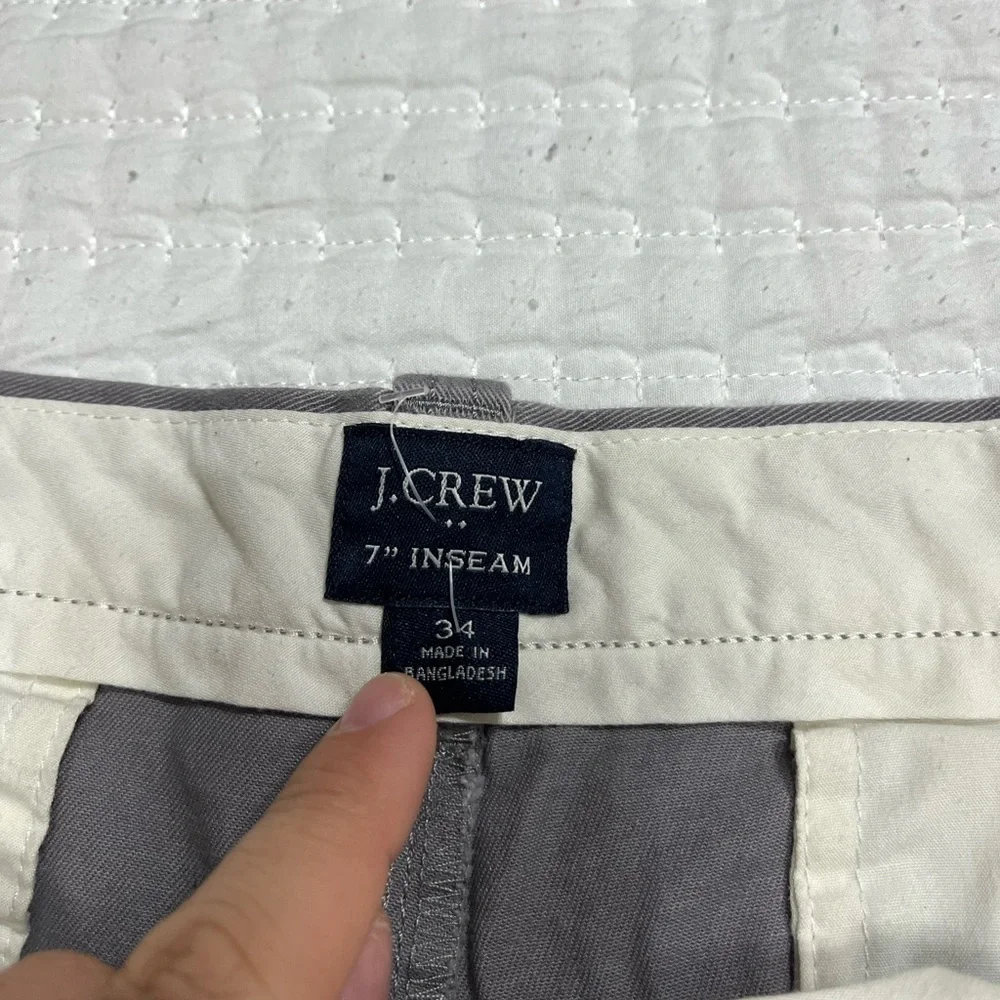 J. Crew Men's Charcoal Flat Front Shorts